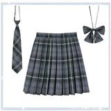 Women's 2-5XL Fashion Designer High Waist Plaid Pleated Skirts (Plus Size)