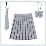 Women's 2-5XL Fashion Designer High Waist Plaid Pleated Skirts (Plus Size)