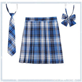Women's 2-5XL Fashion Designer High Waist Plaid Pleated Skirts (Plus Size)