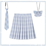 Women's 2-5XL Fashion Designer High Waist Plaid Pleated Skirts (Plus Size)