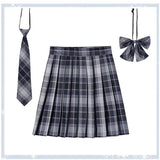 Women's 2-5XL Fashion Designer High Waist Plaid Pleated Skirts (Plus Size)