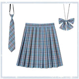 Women's 2-5XL Fashion Designer High Waist Plaid Pleated Skirts (Plus Size)