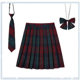 Women's 2-5XL Fashion Designer High Waist Plaid Pleated Skirts (Plus Size)