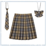 Women's 2-5XL Fashion Designer High Waist Plaid Pleated Skirts (Plus Size)