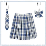 Women's Fashion Designer 2-5XL High Waist Plaid Pleated Skirts (Plus Size)-Women's Fashion Designer Plus Size Skirts-International Women's Clothing