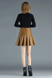 Women's 2-5XL Leather Fashion Designer A-Line Short Skirts (Plus Size)