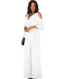 Women's 2-5XL Off Shoulder Fashion Designer Jumpsuits (Plus Size)