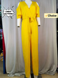 Women's 2-5XL Off Shoulder Fashion Designer Jumpsuits (Plus Size)