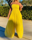Women's 5XL Wide Leg Fashion Designer Rompers Jumpsuits (Plus Size)-Women's Plus Size Fashion Designer Rompers / Jumpsuits