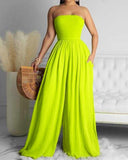 Women's 5XL Wide Leg Fashion Designer Rompers Jumpsuits (Plus Size)-Women's Plus Size Fashion Designer Rompers / Jumpsuits