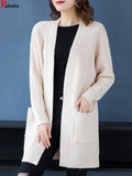 Women's 2-5XL Tops Fashion Designer Knitted Cardigans (Plus Size)