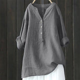 Women's 3-5XL Blouse Fashion Designer Long-Sleeve Tops (Plus Size)