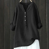 Women's 3-5XL Blouse Fashion Designer Long-Sleeve Tops (Plus Size)