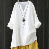 Women's 3-5XL Blouse Fashion Designer Long-Sleeve Tops (Plus Size)