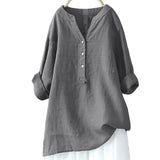 Women's 3-5XL Blouse Fashion Designer Long-Sleeve Tops (Plus Size)