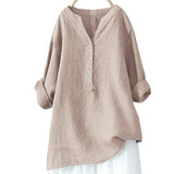 Women's 3-5XL Blouse Fashion Designer Long-Sleeve Tops (Plus Size)