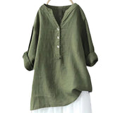 Women's 3-5XL Blouse Fashion Designer Long-Sleeve Tops (Plus Size)