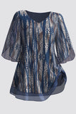 Women's 3-5XL Fashion Designer Tops Blouse T-Shirts (Plus Size)