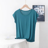 Women's 3-8XL Modal Fashion Designer Blouse T-Shirts (Plus Size)-Women's Tops Fashion Designer Plus Size T-Shirts / Blouses