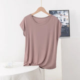 Women's 3-8XL Modal Fashion Designer Blouse T-Shirts (Plus Size)-Women's Tops Fashion Designer Plus Size T-Shirts / Blouses