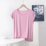 Women's 3-8XL Modal Fashion Designer Blouse T-Shirts (Plus Size)-Women's Tops Fashion Designer Plus Size T-Shirts / Blouses