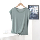 Women's 3-8XL Modal Fashion Designer Blouse T-Shirts (Plus Size)-Women's Tops Fashion Designer Plus Size T-Shirts / Blouses