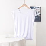 Women's 3-8XL Modal Fashion Designer Blouse T-Shirts (Plus Size)-Women's Tops Fashion Designer Plus Size T-Shirts / Blouses