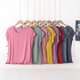 Women's 3-8XL Modal Fashion Designer Blouse T-Shirts (Plus Size)-Women's Tops Fashion Designer Plus Size T-Shirts / Blouses