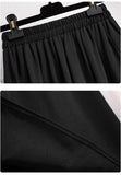 Women's 4-10XL High Waist Fashion Designer Pleated Midi Skirts (Plus Size)