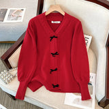 Women's 5-9XL Fashion Designer Loose V-Neck Bow Jerseys (Plus Size)-Women's Tops Fashion Designer Plus Size Jerseys