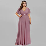 Women's A Line Chiffon 1-5XL Fashion Designer Long Dresses (Plus Size)-Women's Fashion Designer Plus Size Dresses