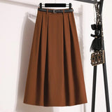 Women's A Line Fashion Designer 1-5XL Midi Skirts (Plus Size)-Women's Fashion Designer Plus Size Skirts-International Women's Clothing