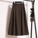 Women's A Line Fashion Designer 1-5XL Midi Skirts (Plus Size)-Women's Fashion Designer Plus Size Skirts-International Women's Clothing