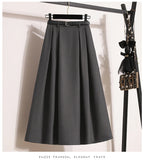 Women's A Line Fashion Designer 1-5XL Midi Skirts (Plus Size)-Women's Fashion Designer Plus Size Skirts-International Women's Clothing