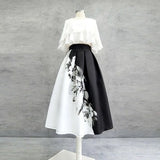 Women's A-line S-2XL Fashion Designer Jacquard Skirts (Midi)-Women's Fashion Designer Skirts-International Women's Clothing
