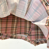 Women's A Line Pleated Plaid Fashion Designer XS-XL Mini Skirts (Short)