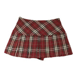 Women's A Line Pleated Plaid Fashion Designer XS-XL Mini Skirts (Short)