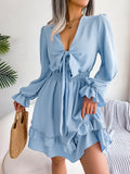 Women's A Line Ruffled Fashion Designer S-XL Mini Dresses (Short)