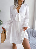 Women's A Line Ruffled Fashion Designer S-XL Mini Dresses (Short)