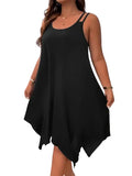 Women's Asymmetrical 1-5XL Fashion Designer Midi Dresses (Plus Size)