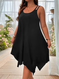 Women's Asymmetrical 1-5XL Fashion Designer Midi Dresses (Plus Size)