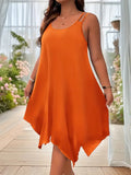 Women's Asymmetrical 1-5XL Fashion Designer Midi Dresses (Plus Size)