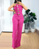 Women's Asymmetrical Fashion Designer Off Shoulders Jumpsuits-Women's Fashion Designer Rompers / Jumpsuits
