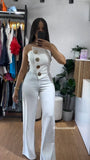 Women's Asymmetrical Fashion Designer Off Shoulders Jumpsuits-Women's Fashion Designer Rompers / Jumpsuits