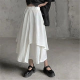 Women's Asymmetrical Layered Fashion Designer Skirts (Midi)