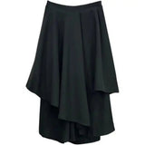 Women's Asymmetrical Layered Fashion Designer Skirts (Midi)