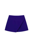 Women's Asymmetrical Wide Leg Shorts Fashion Designer Mini Skirts (Short)