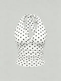 Women's Backless Halter Crop Tops Corset Fashion Designer XS-L Singlet