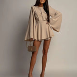 Women's Backless High Waist S-XL Fashion Designer Rompers