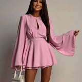 Women's Backless High Waist S-XL Fashion Designer Rompers